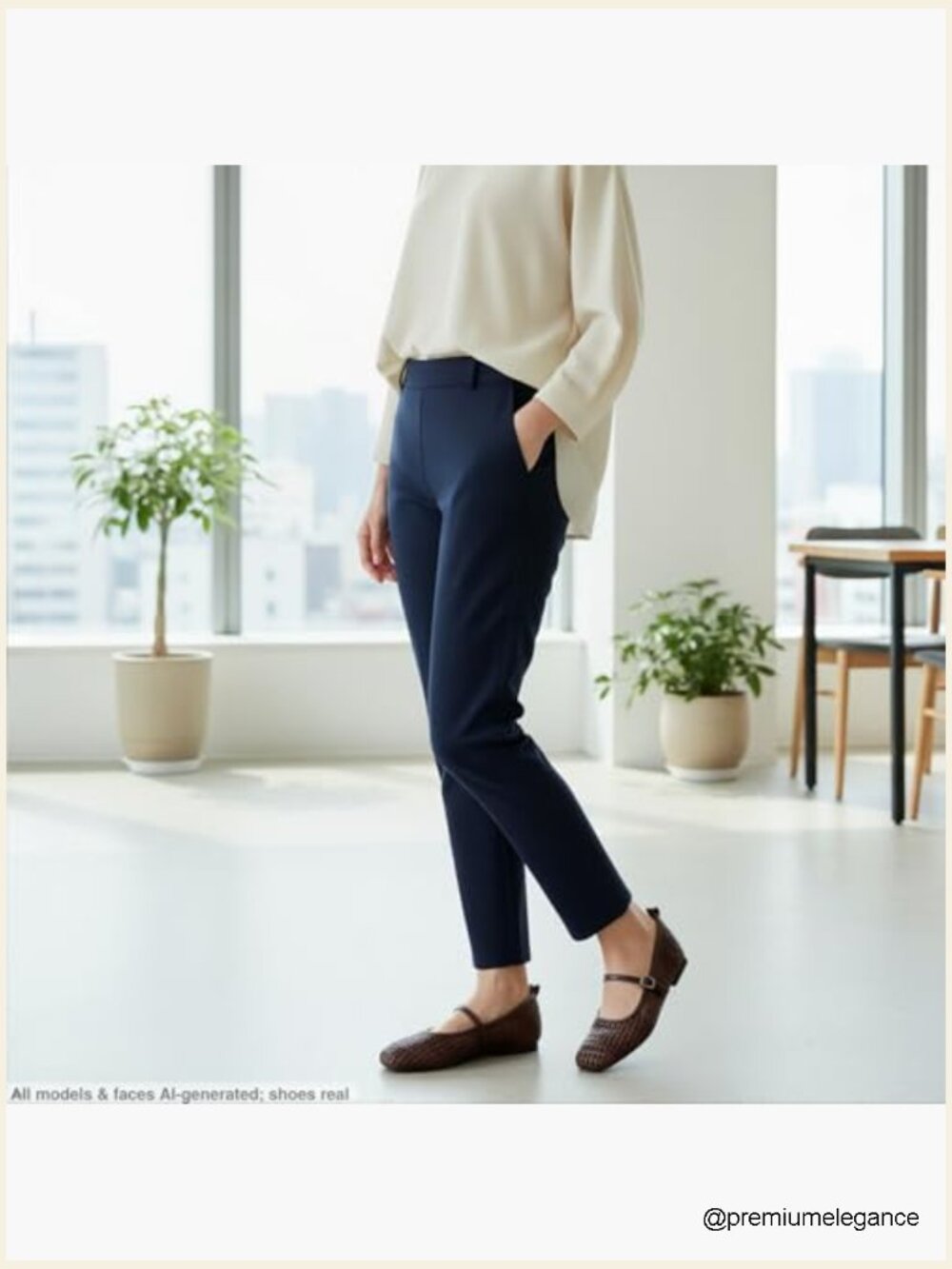 Woven Mary Jane Flats with Buckle Strap Foldable Ballet Shoes - Picture 6 of 6